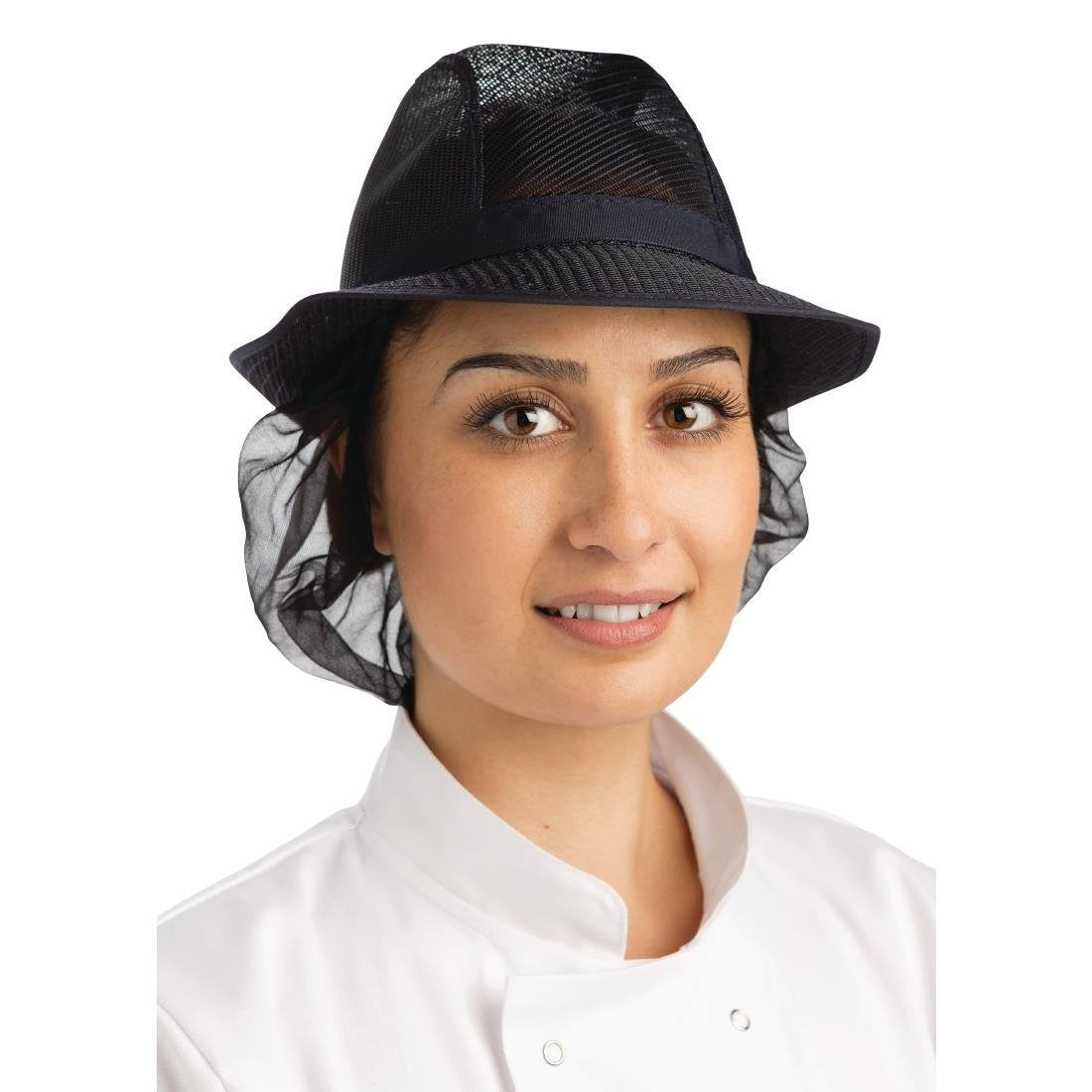 Trilby Hat with Snood Navy Blue M A654-M