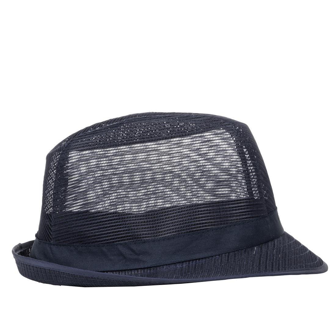 Trilby Hat with Snood Navy Blue M A654-M