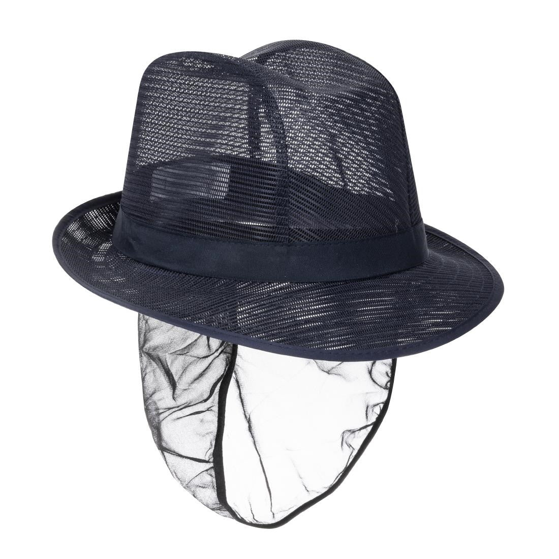 Trilby Hat with Snood Navy Blue M A654-M