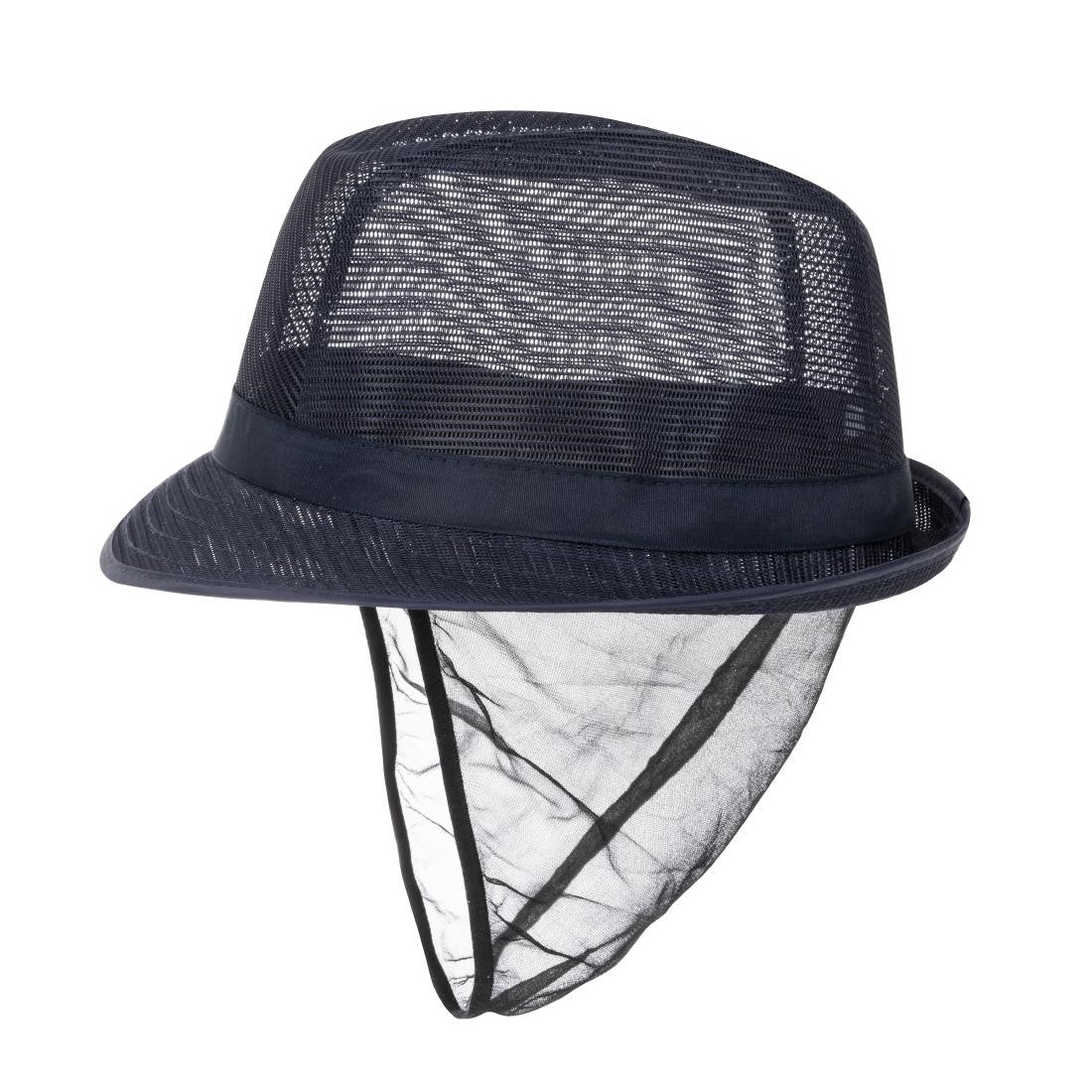 Trilby Hat with Snood Navy Blue M A654-M