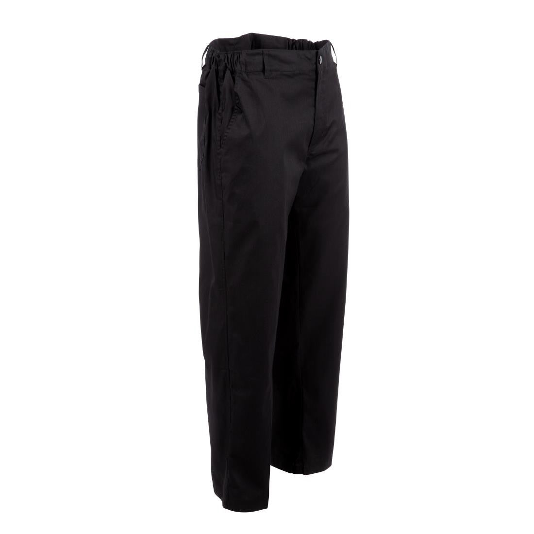 Chef Works Unisex Professional Series Chefs Trousers Black Herringbone S A674-S