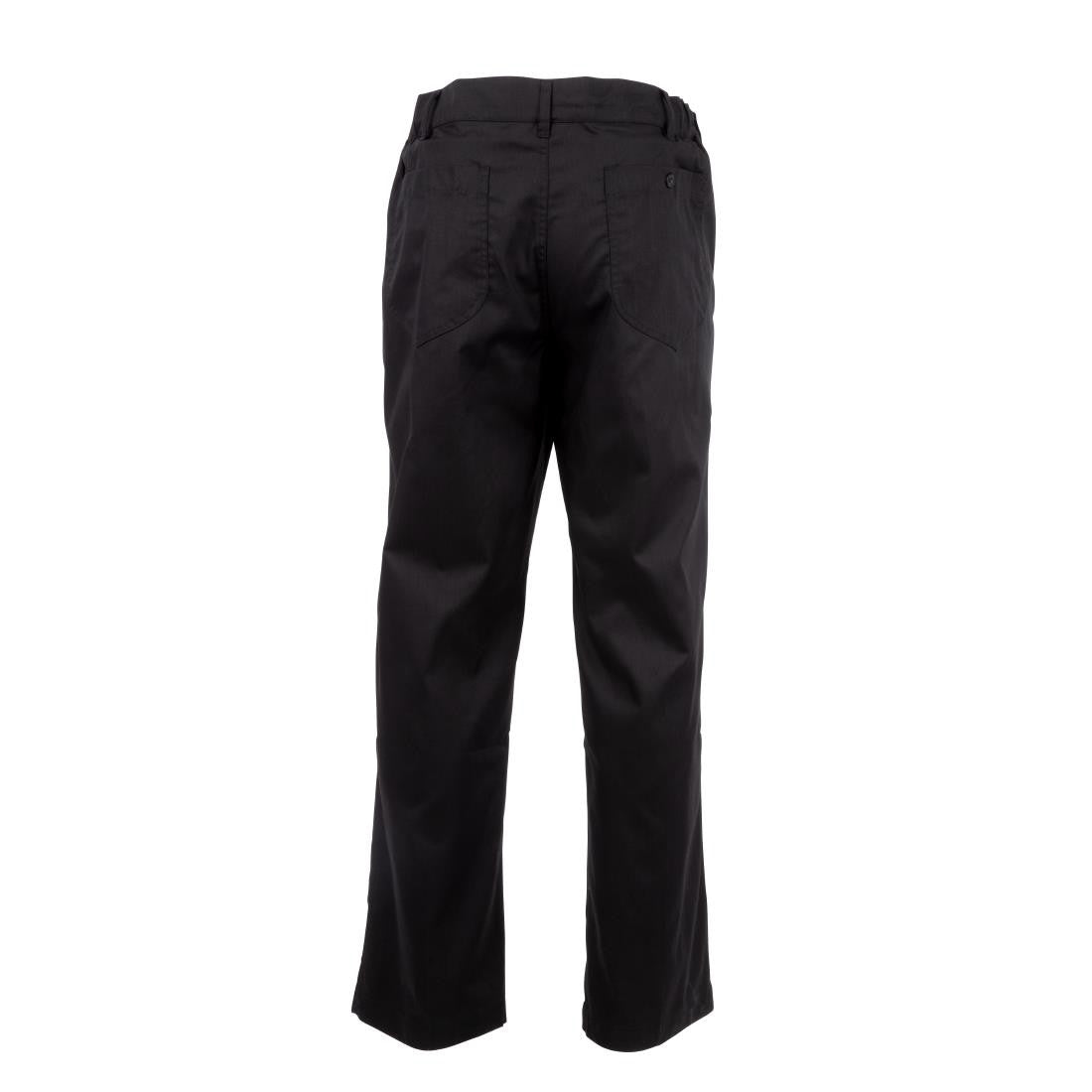 Chef Works Unisex Professional Series Chefs Trousers Black Herringbone XL A674-XL