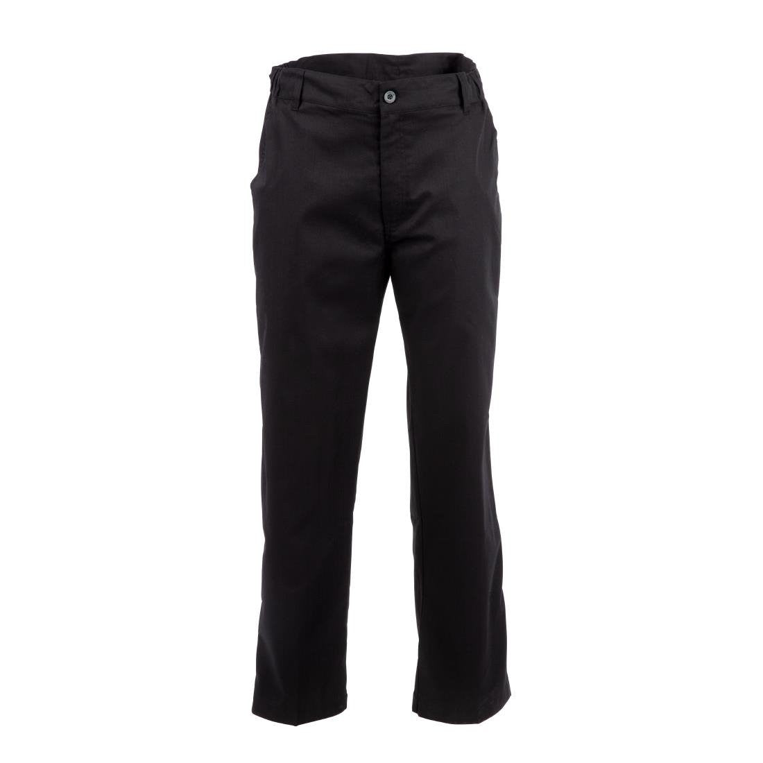 Chef Works Unisex Professional Series Chefs Trousers Black Herringbone XL A674-XL