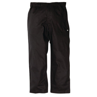 Chef Works Unisex Professional Series Chefs Trousers Black Herringbone XL A674-XL