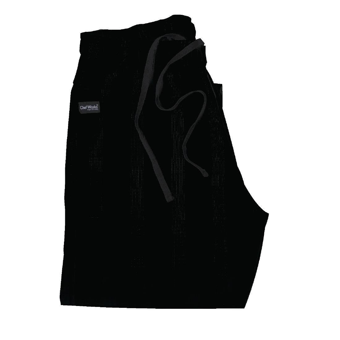 Chef Works Unisex Better Built Baggy Chefs Trousers Black XL A695-XL