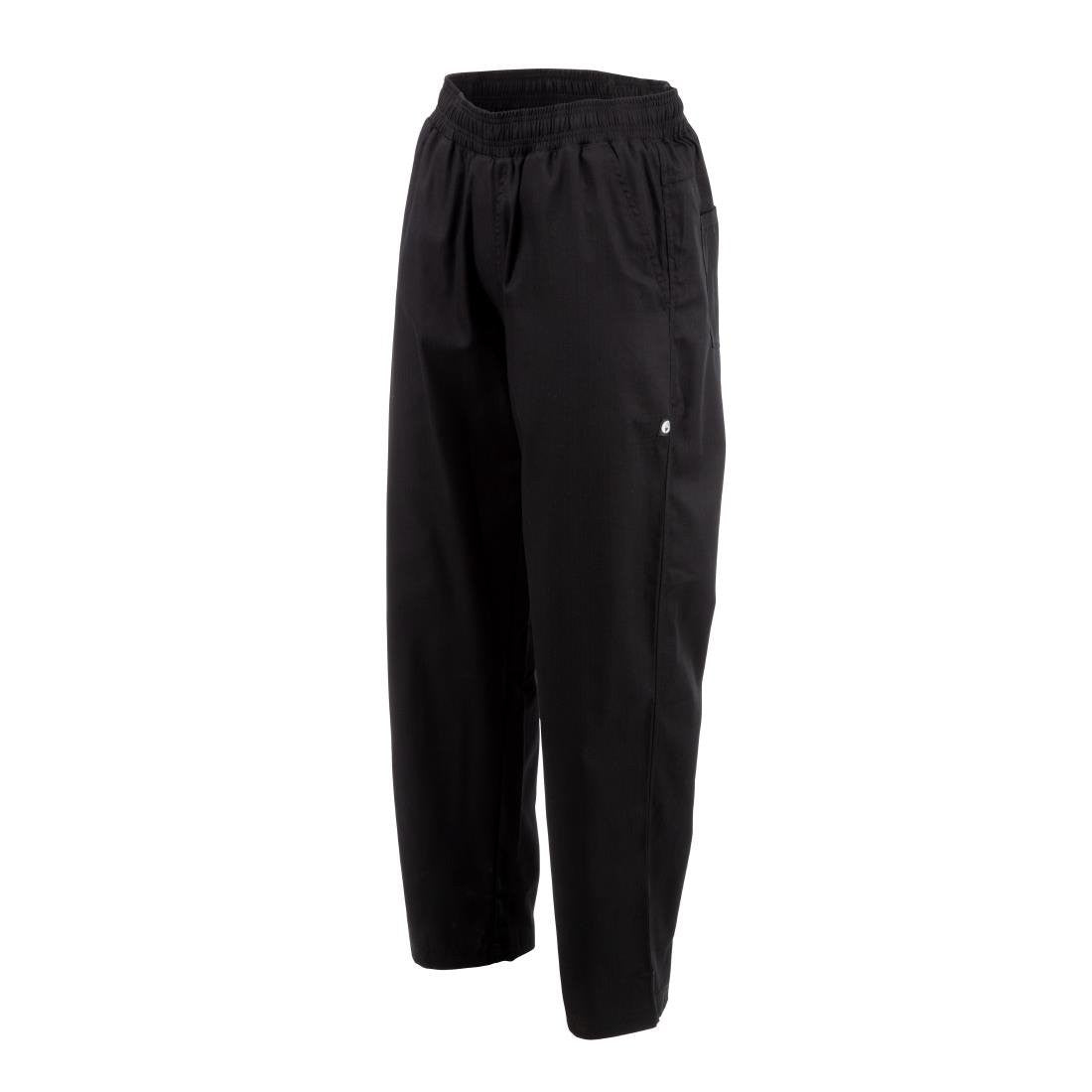 Chef Works Unisex Better Built Baggy Chefs Trousers Black XS A695-XS