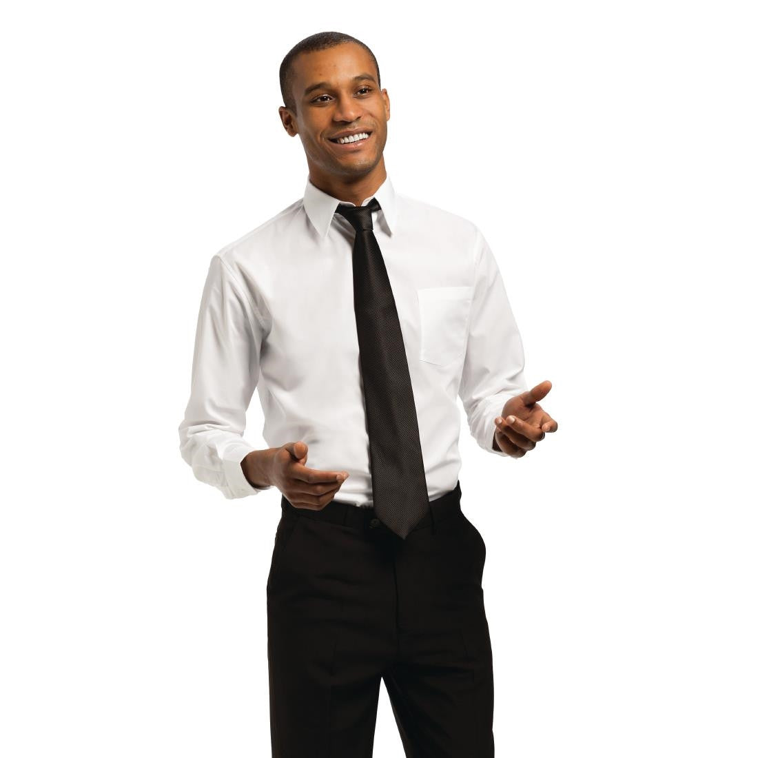 Chef Works Unisex Long Sleeve Shirt White L A730-L