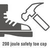 Slipbuster Safety Trainers Black 37 A708-37