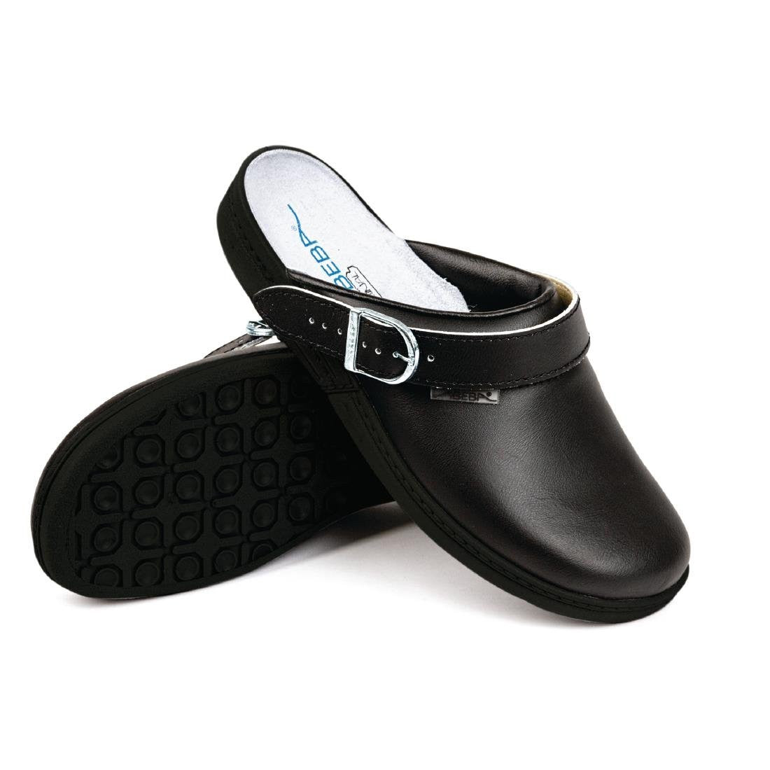 Abeba Microfibre Clogs Black Size 44 A898-44