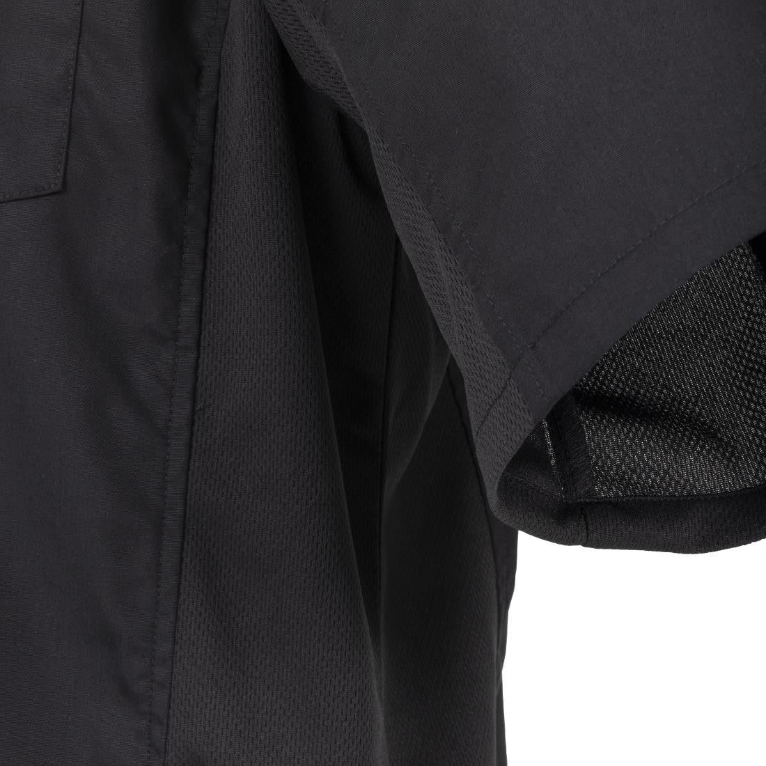 Chef Works Unisex Cool Vent Chefs Shirt Black XL A913-XL