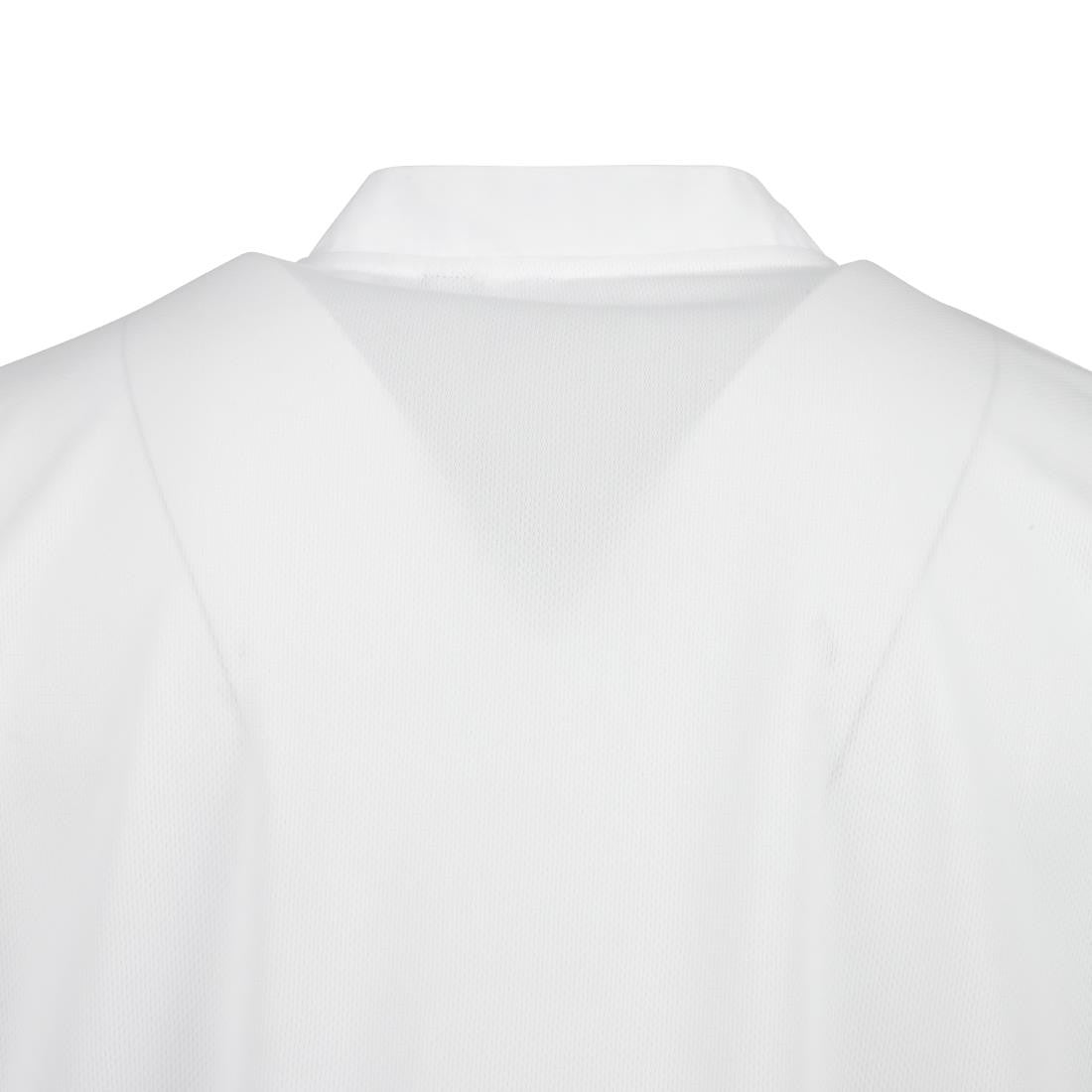 Chefs Works Montreal Cool Vent Unisex Short Sleeve Chefs Jacket White XL A914-XL