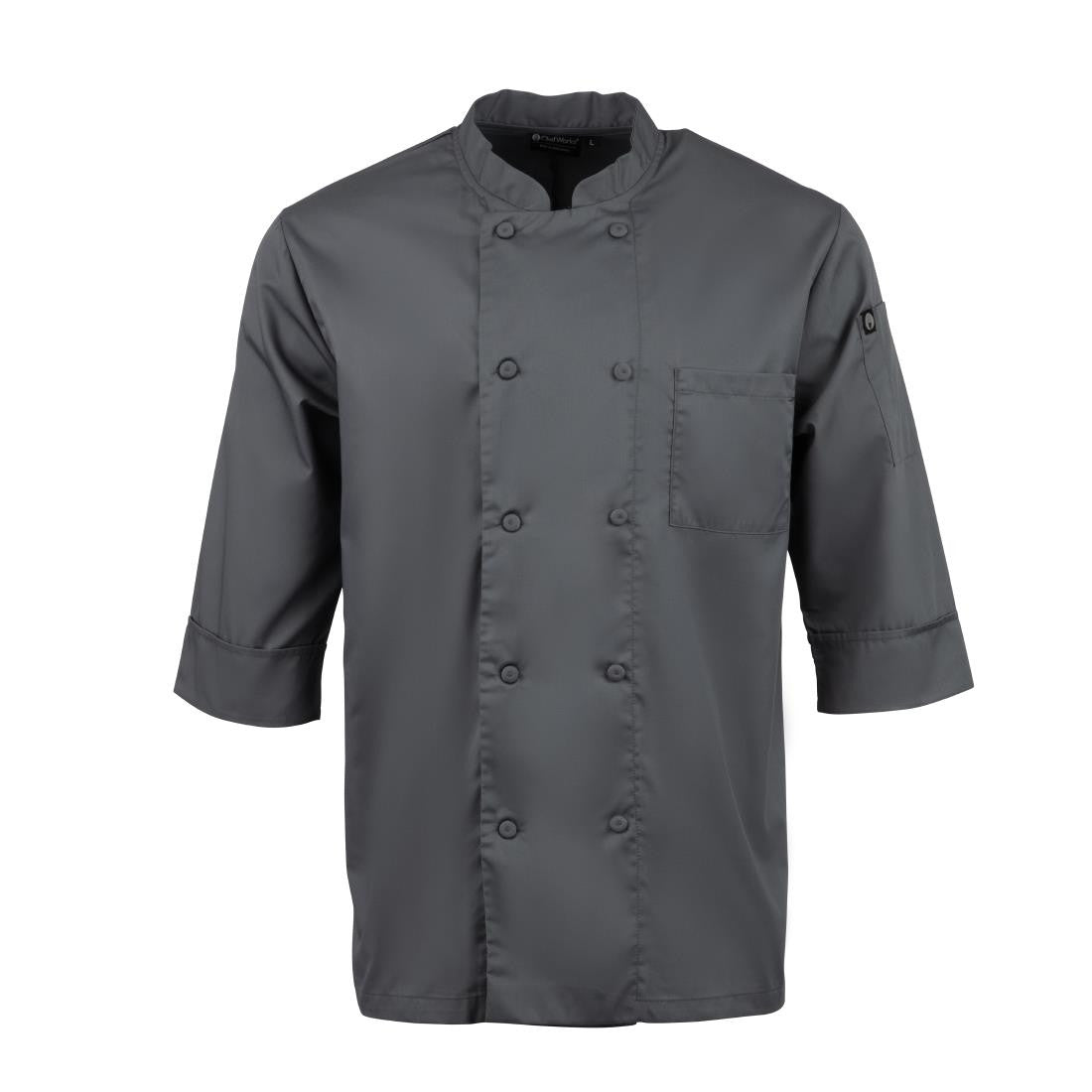 Chef Works Unisex Chefs Jacket Grey XS A934-XS