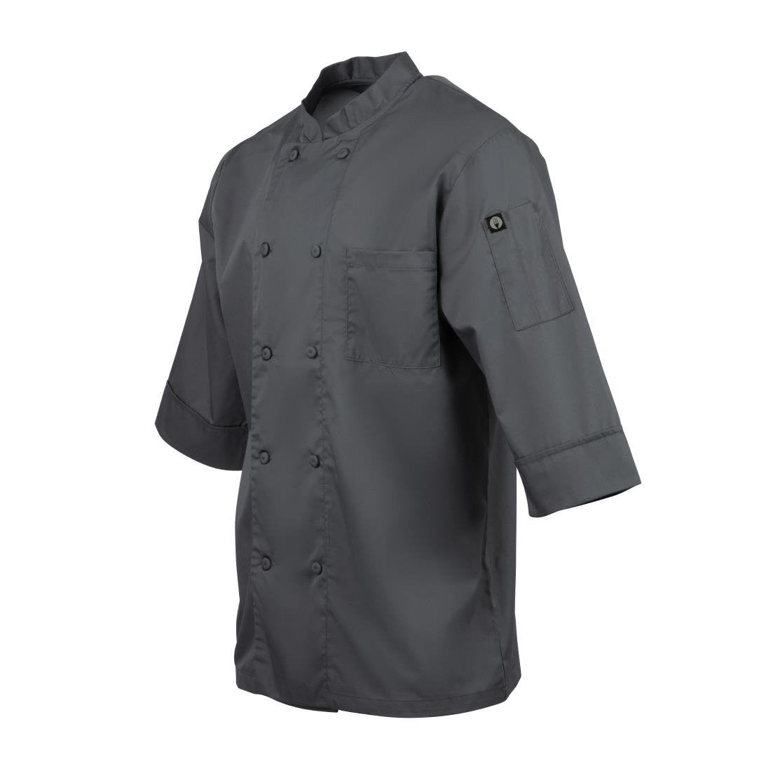 Chef Works Unisex Chefs Jacket Grey 2XL A934-XXL