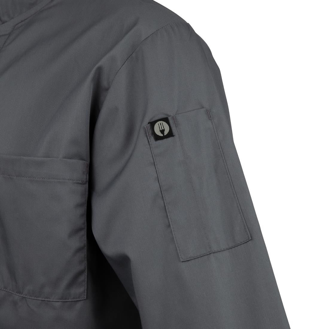 Chef Works Unisex Chefs Jacket Grey XS A934-XS