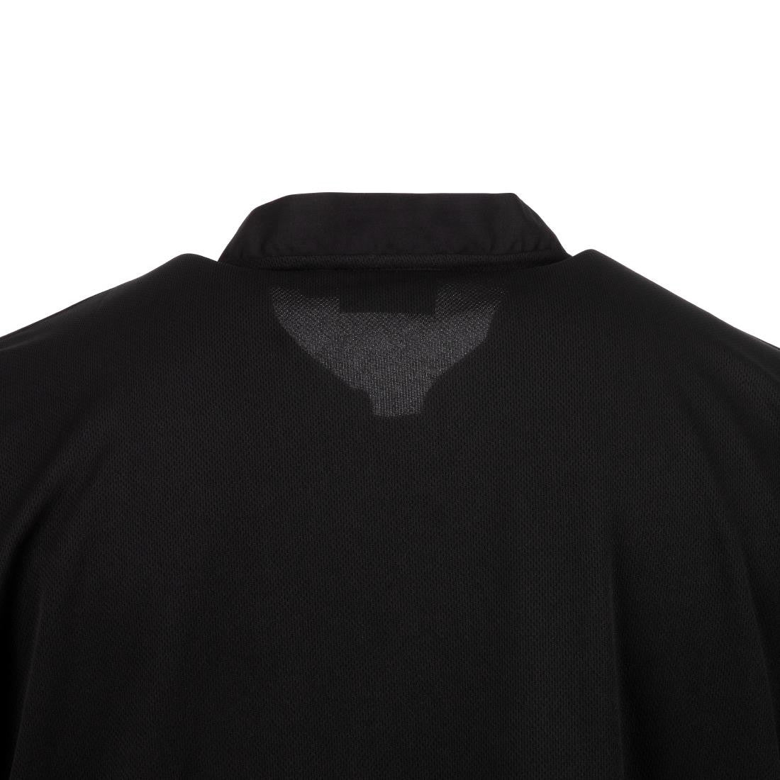 Chefs Works Montreal Cool Vent Unisex Short Sleeve Chefs Jacket Black 3XL B054-3XL