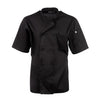 Chefs Works Montreal Cool Vent Unisex Short Sleeve Chefs Jacket Black 3XL B054-3XL