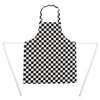 Whites Childrens Bib Apron Big Black and White Check B357