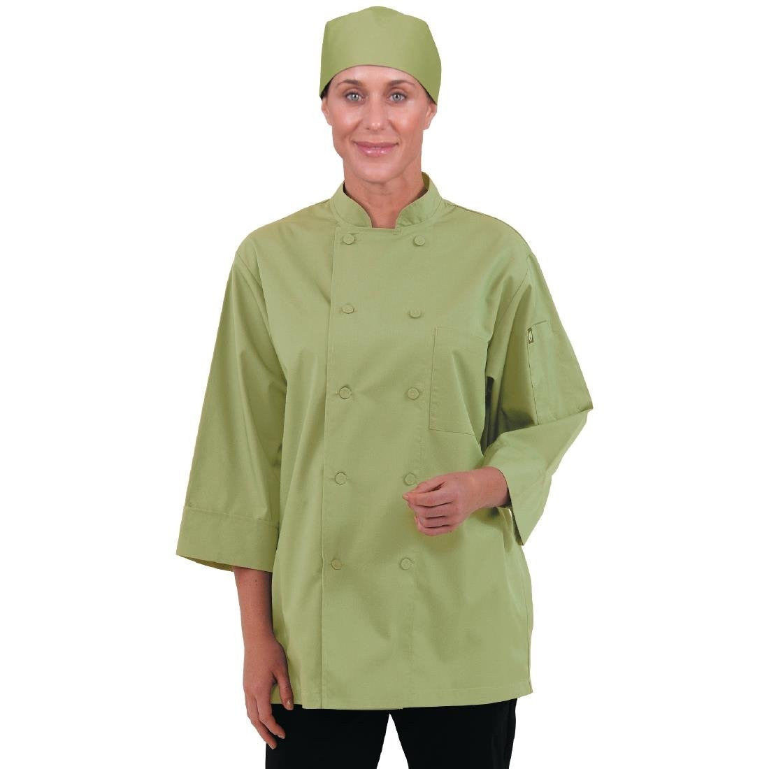 Chef Works Unisex Chefs Jacket Lime XL B107-XL