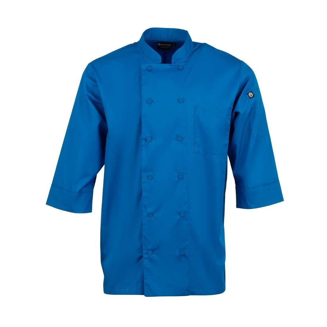 Chef Works Unisex Chefs Jacket Blue XS B178-XS
