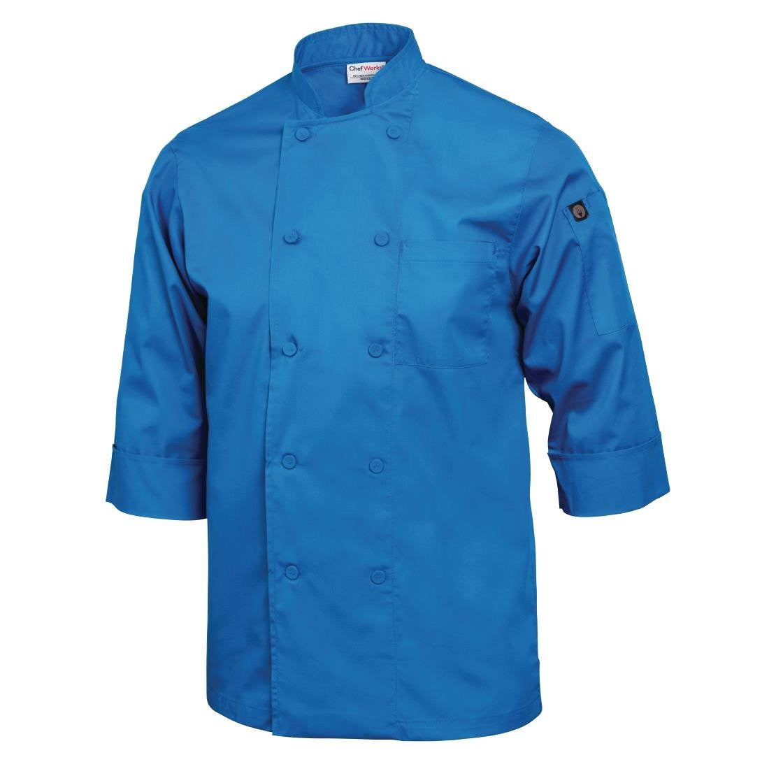 Chef Works Unisex Chefs Jacket Blue 2XL B178-XXL