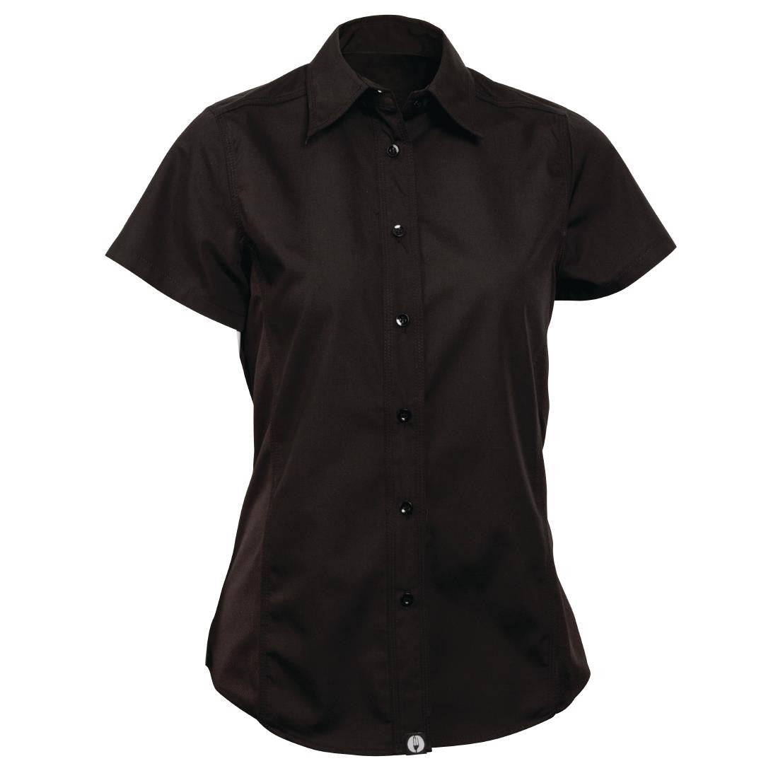 Chef Works Womens Cool Vent Chefs Shirt Black XS B181-XS