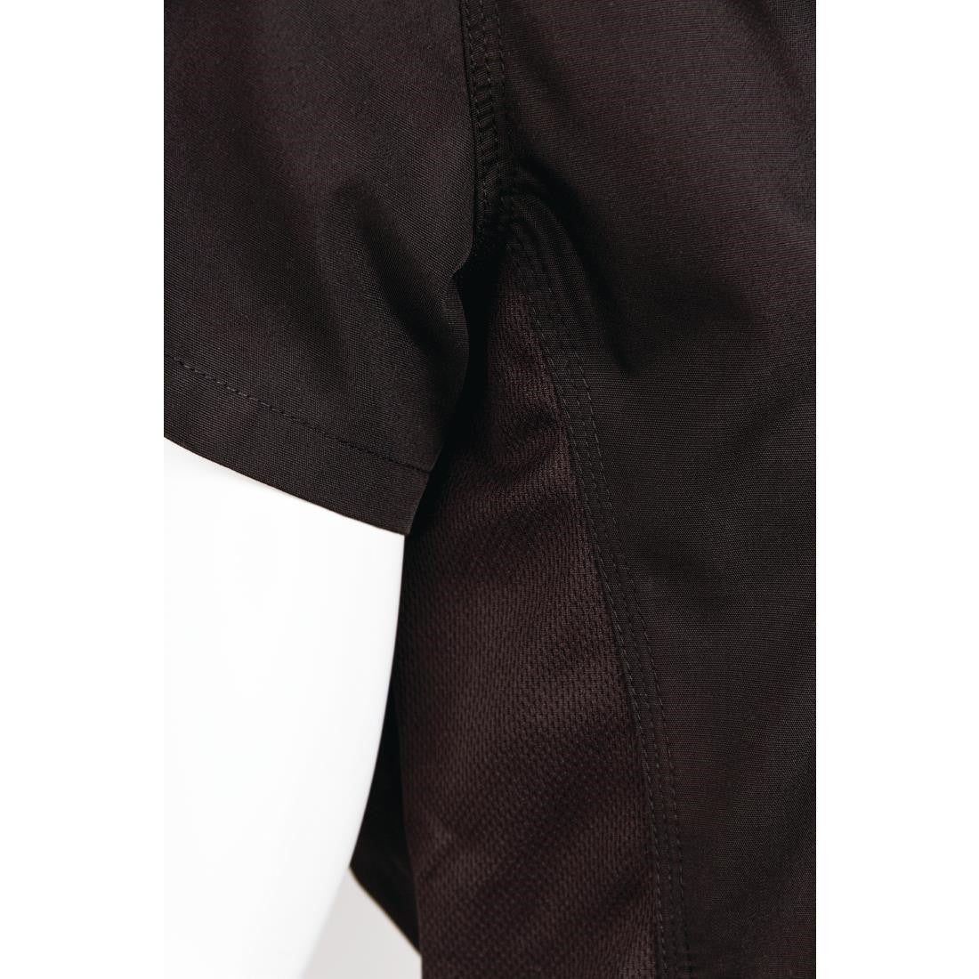 Chef Works Womens Cool Vent Chefs Shirt Black XS B181-XS