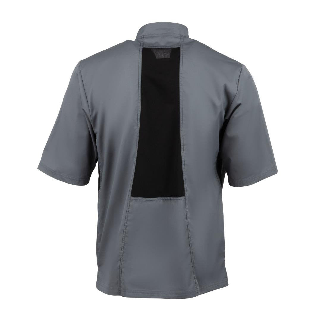 Chef Works Valais Signature Series Unisex Chefs Jacket Grey 2XL B185-XXL