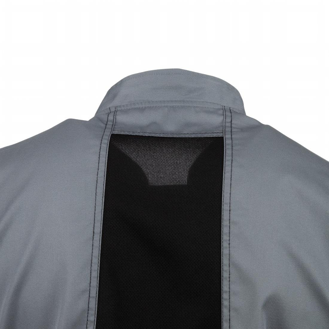 Chef Works Valais Signature Series Unisex Chefs Jacket Grey XL B185-XL