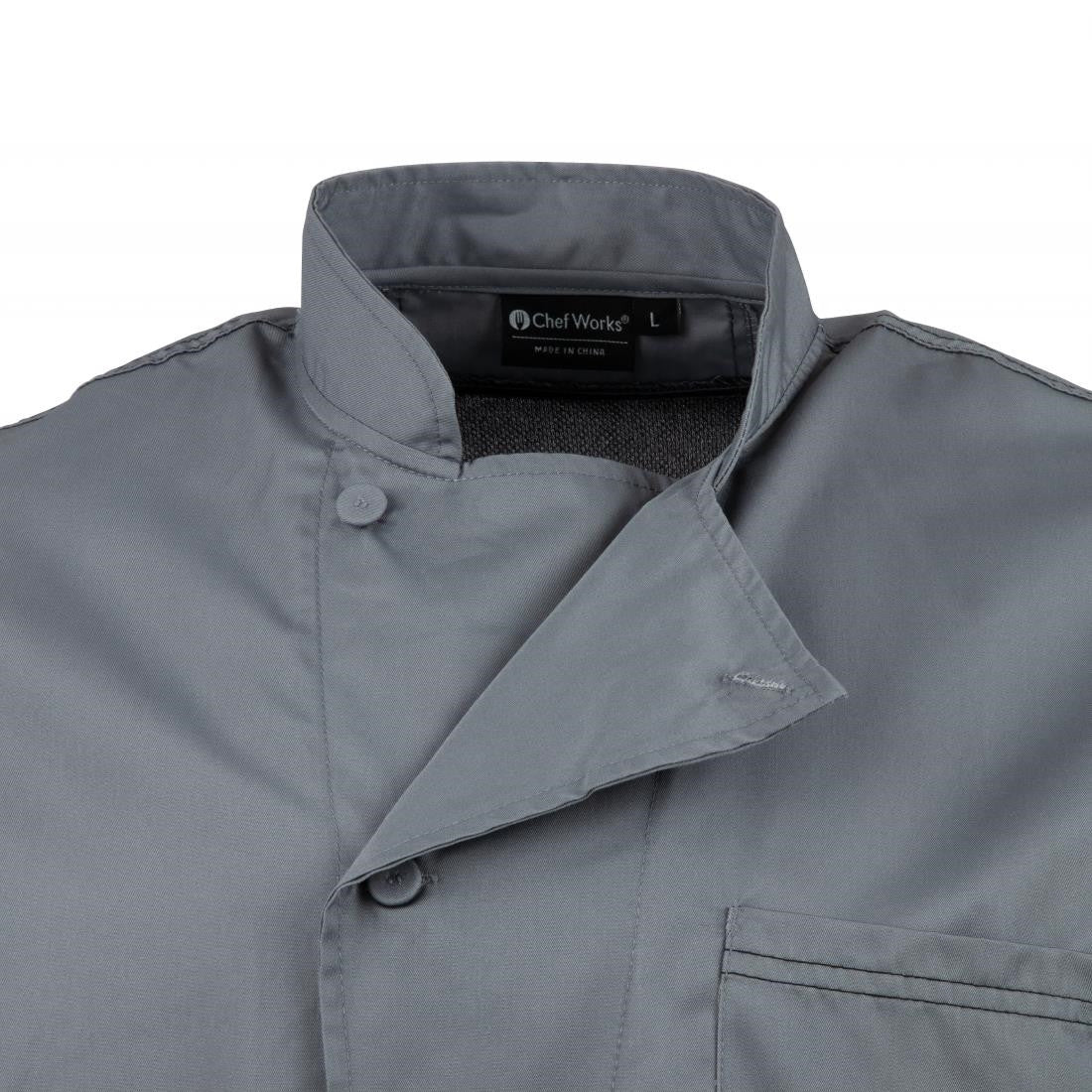 Chef Works Valais Signature Series Unisex Chefs Jacket Grey S B185-S