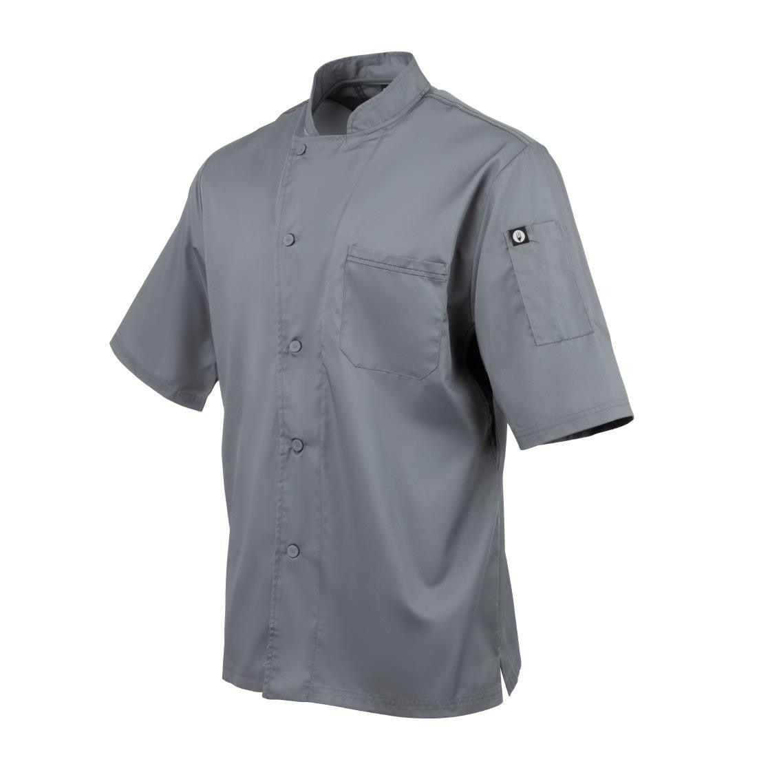 Chef Works Valais Signature Series Unisex Chefs Jacket Grey XL B185-XL