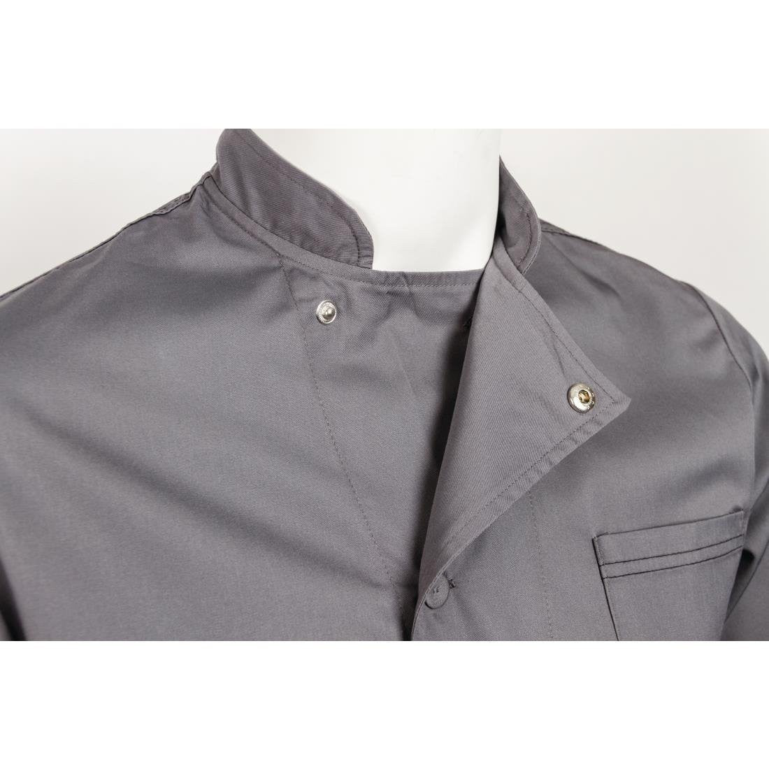 Chef Works Valais Signature Series Unisex Chefs Jacket Grey S B185-S