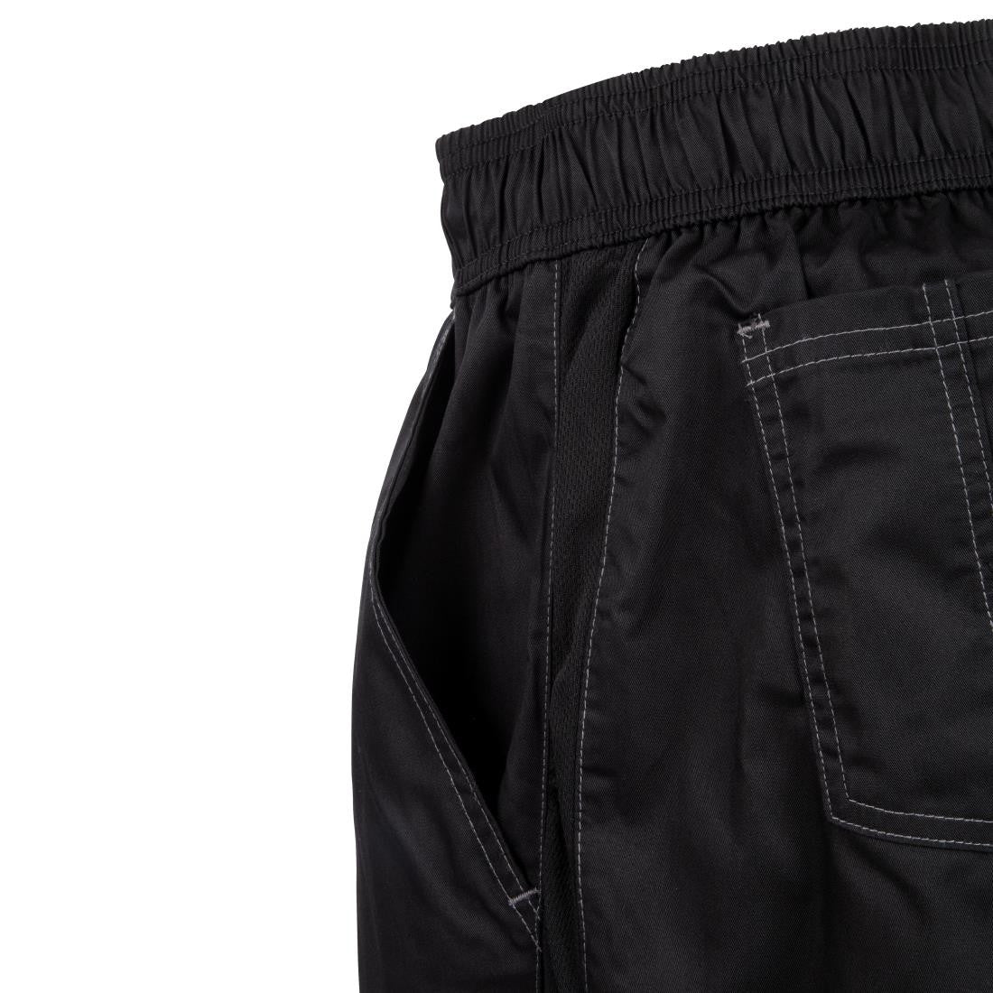 Chef Works Unisex Cool Vent Baggy Chefs Trousers Black L B187-L