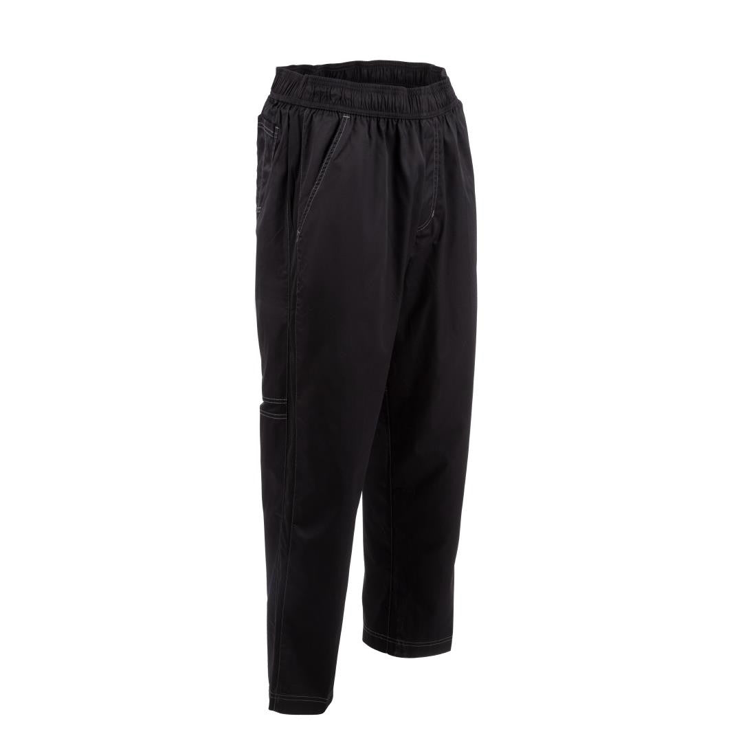 Chef Works Unisex Cool Vent Baggy Chefs Trousers Black L B187-L
