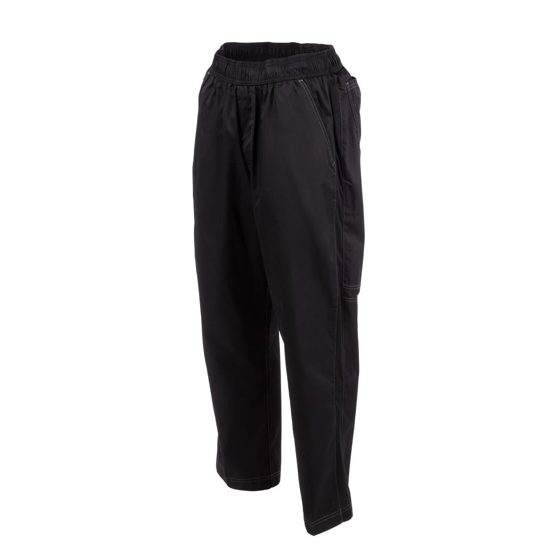 Chef Works Unisex Cool Vent Baggy Chefs Trousers Black L B187-L