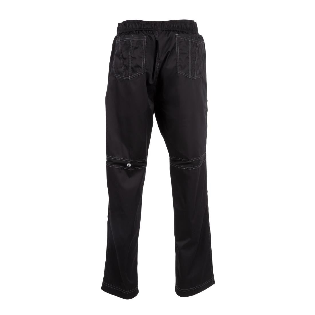 Chef Works Unisex Cool Vent Baggy Chefs Trousers Black L B187-L