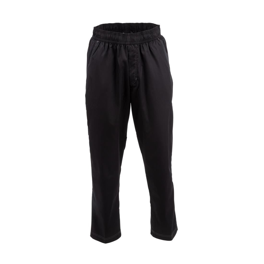 Chef Works Unisex Cool Vent Baggy Chefs Trousers Black L B187-L