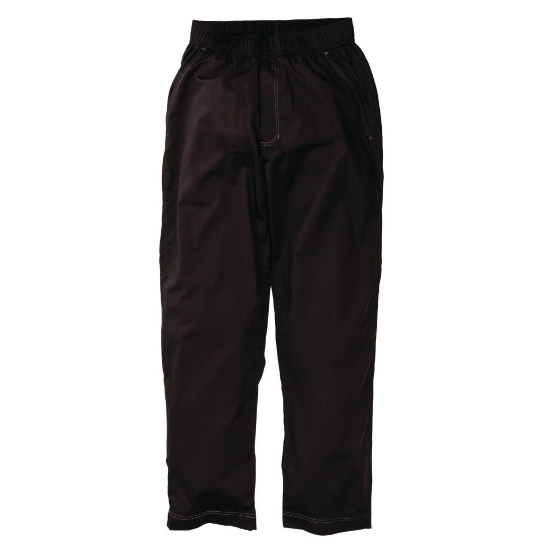 Chef Works Unisex Cool Vent Baggy Chefs Trousers Black S B187-S