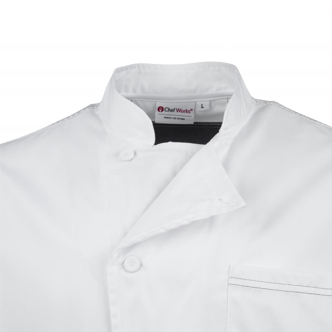 Chef Works Valais Signature Series Unisex Chefs Jacket White L B205-L