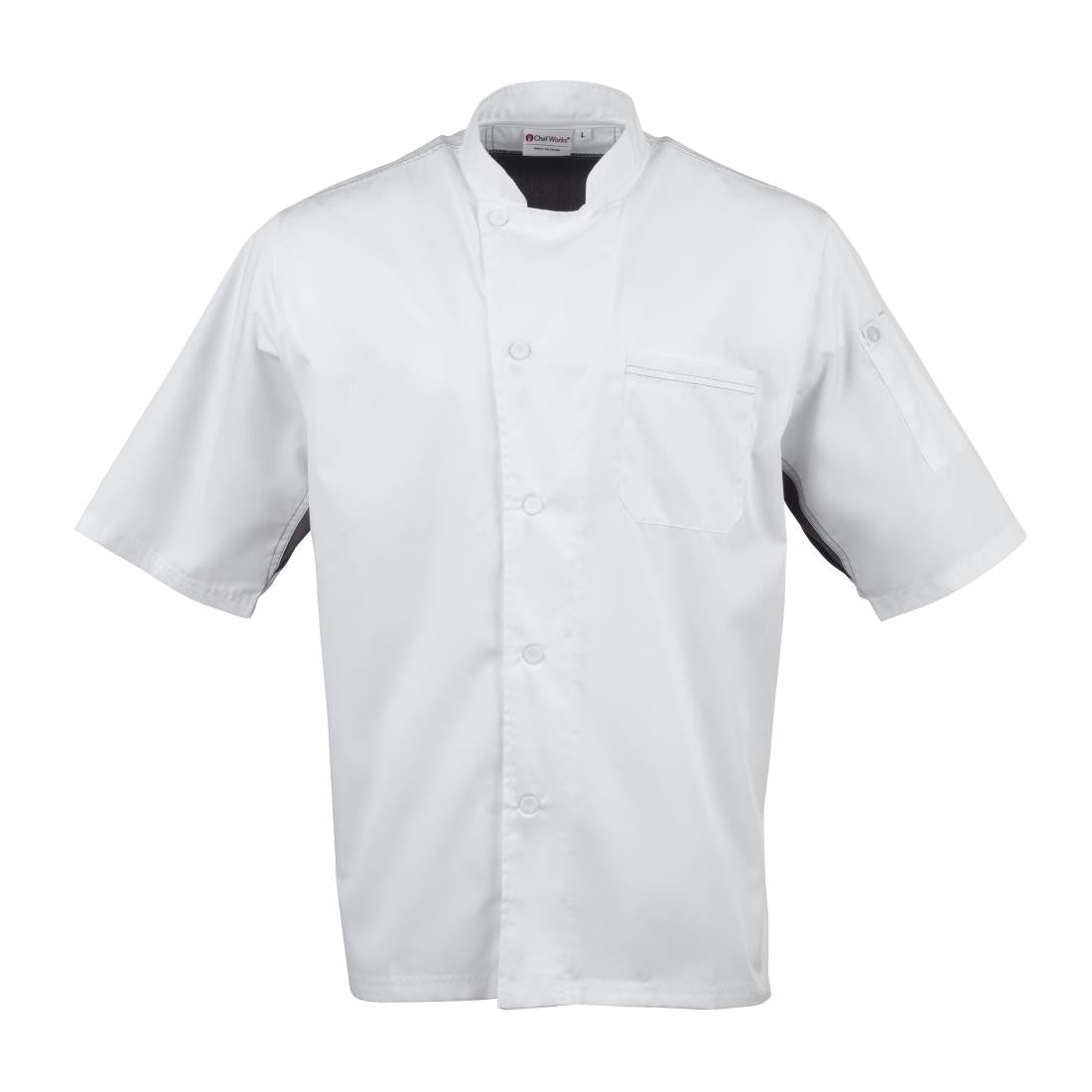 Chef Works Valais Signature Series Unisex Chefs Jacket White M B205-M