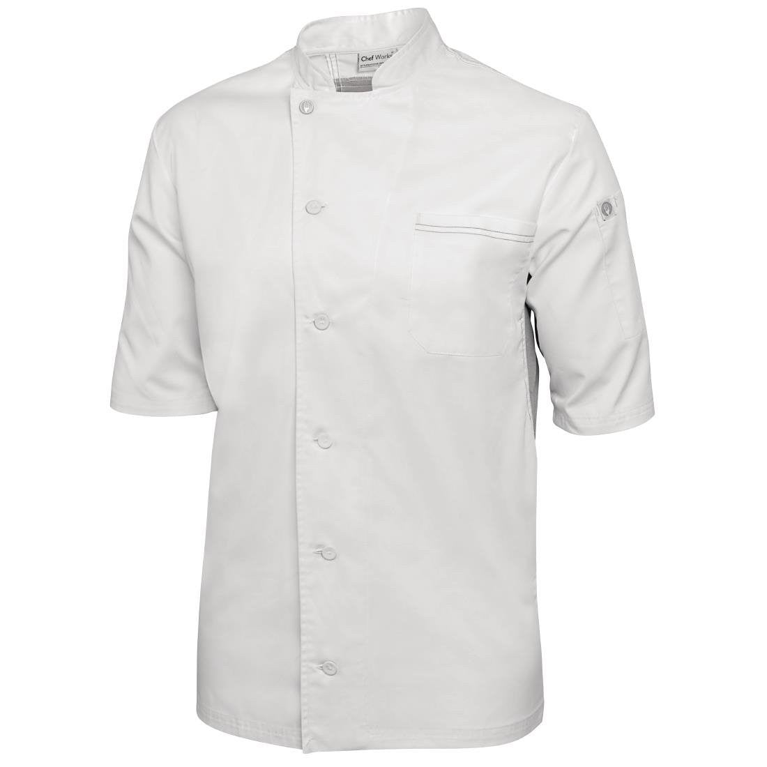 Chef Works Valais Signature Series Unisex Chefs Jacket White S B205-S