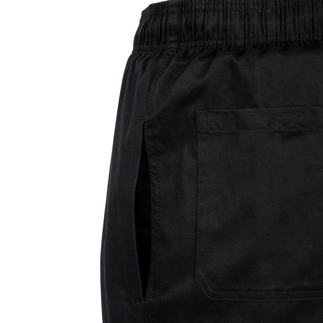 Chef Works Unisex Slim Fit Cargo Chefs Trousers Black S B222-S