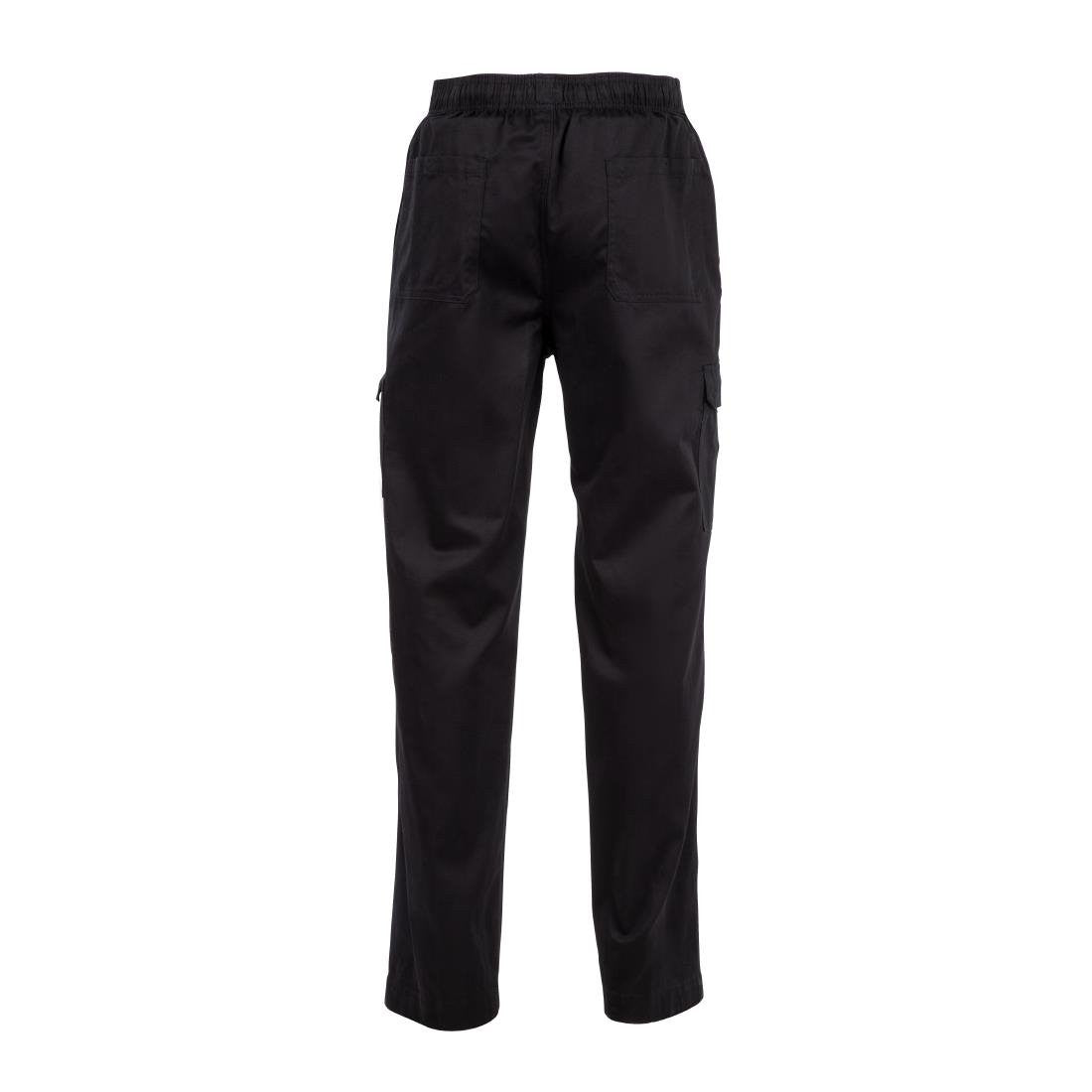 Chef Works Unisex Slim Fit Cargo Chefs Trousers Black XS B222-XS