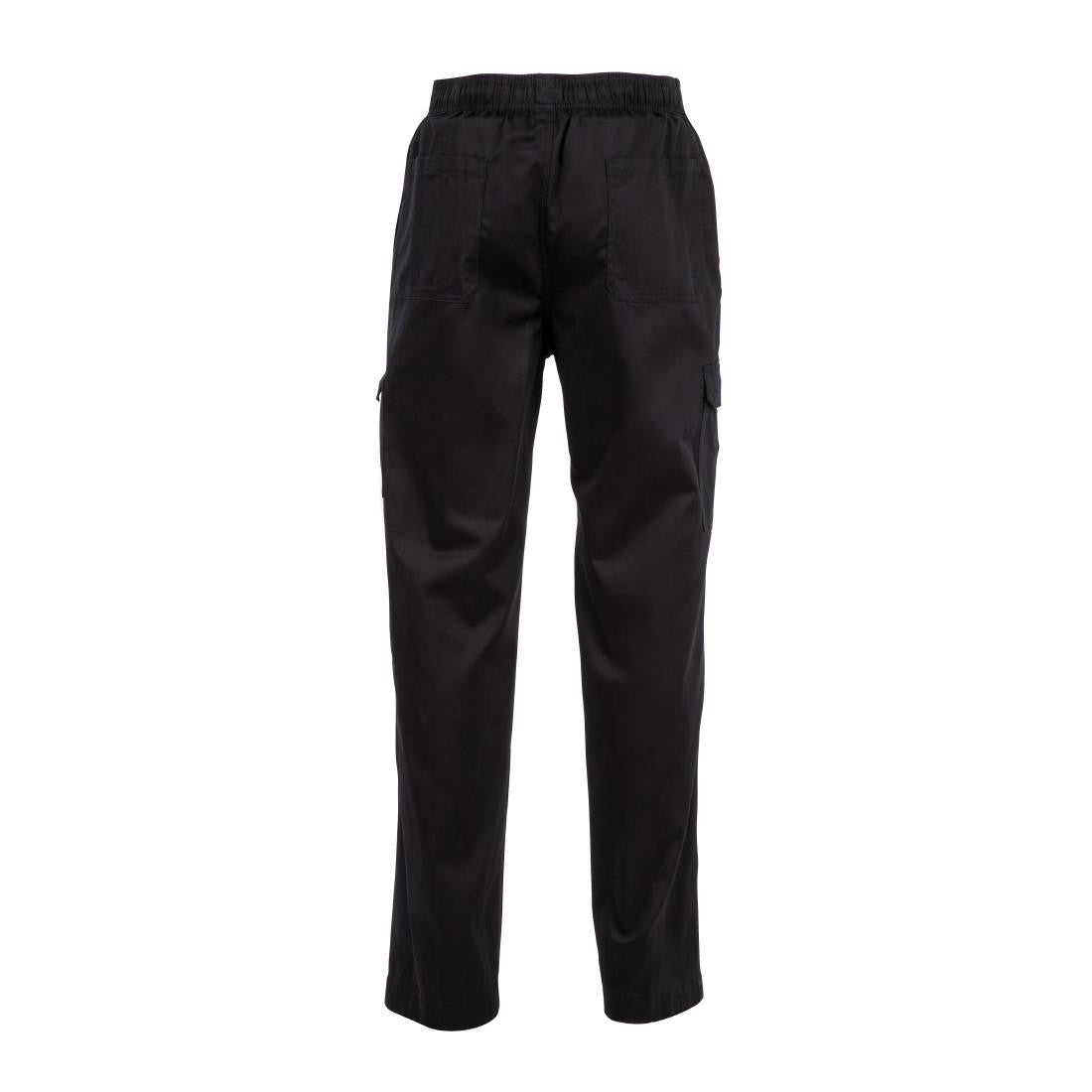 Chef Works Unisex Slim Fit Cargo Chefs Trousers Black S B222-S