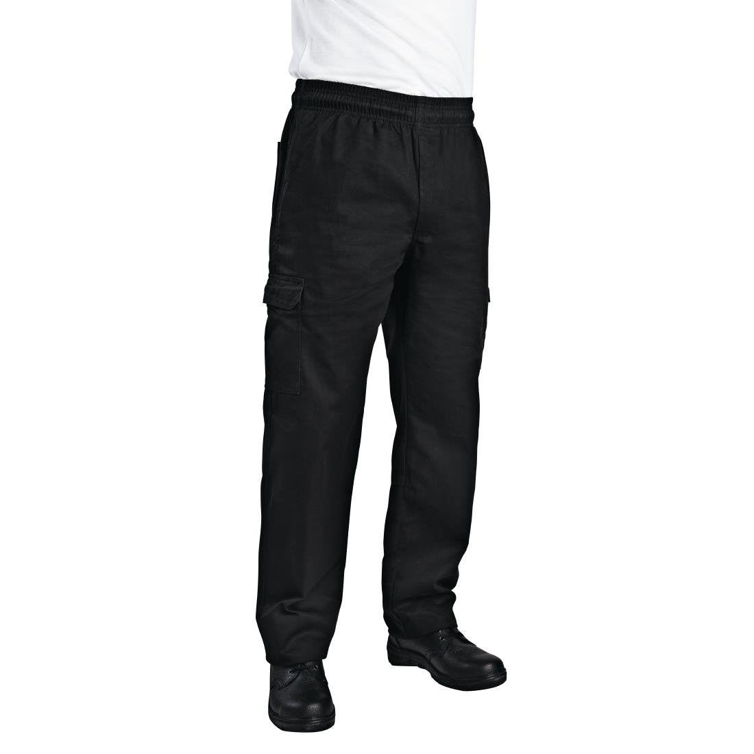 Chef Works Unisex Slim Fit Cargo Chefs Trousers Black XS B222-XS