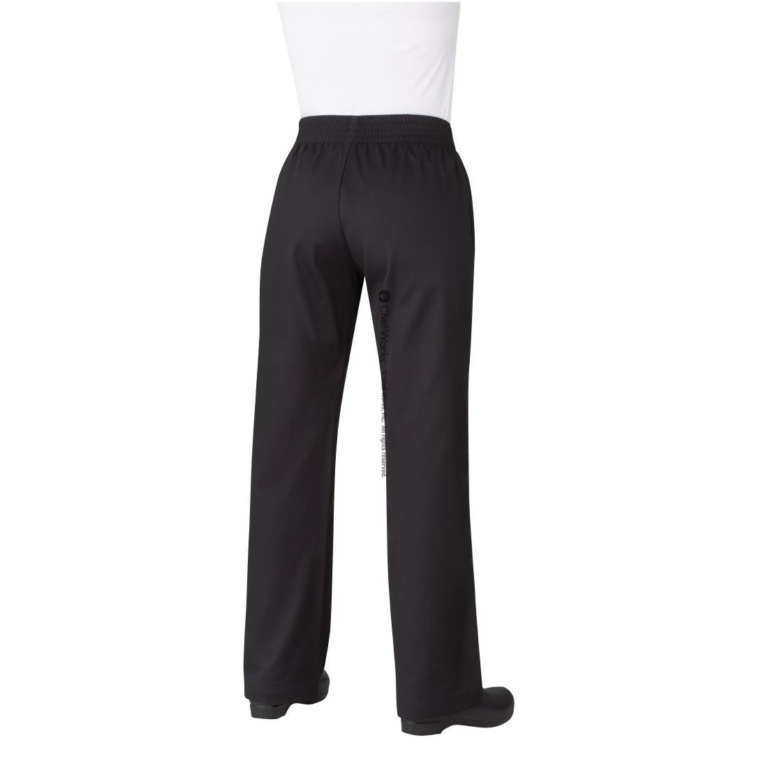 Chef Works Womens Basic Baggy Chefs Trousers Black XS B223-XS