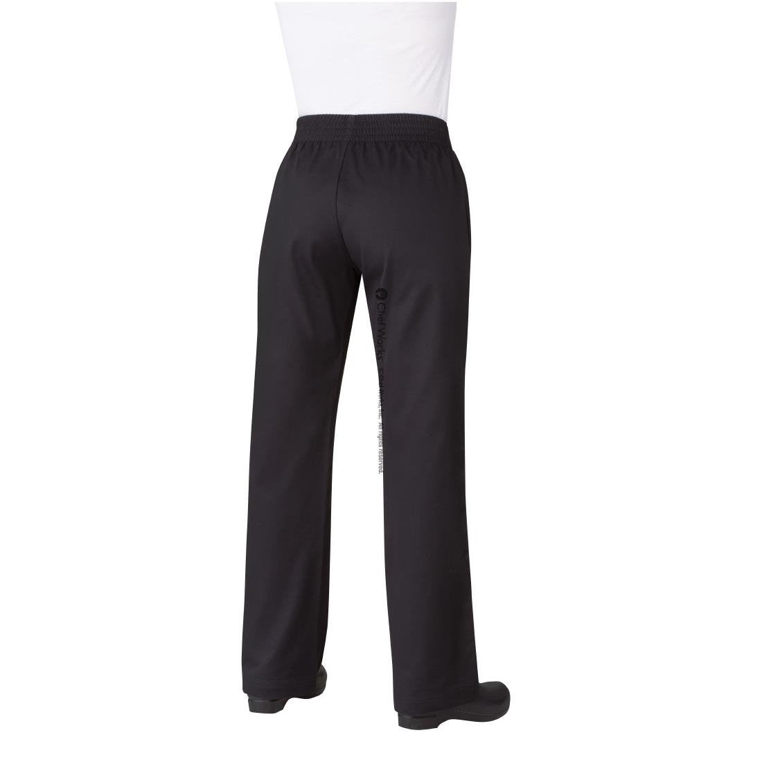 Chef Works Womens Basic Baggy Chefs Trousers Black XL B223-XL