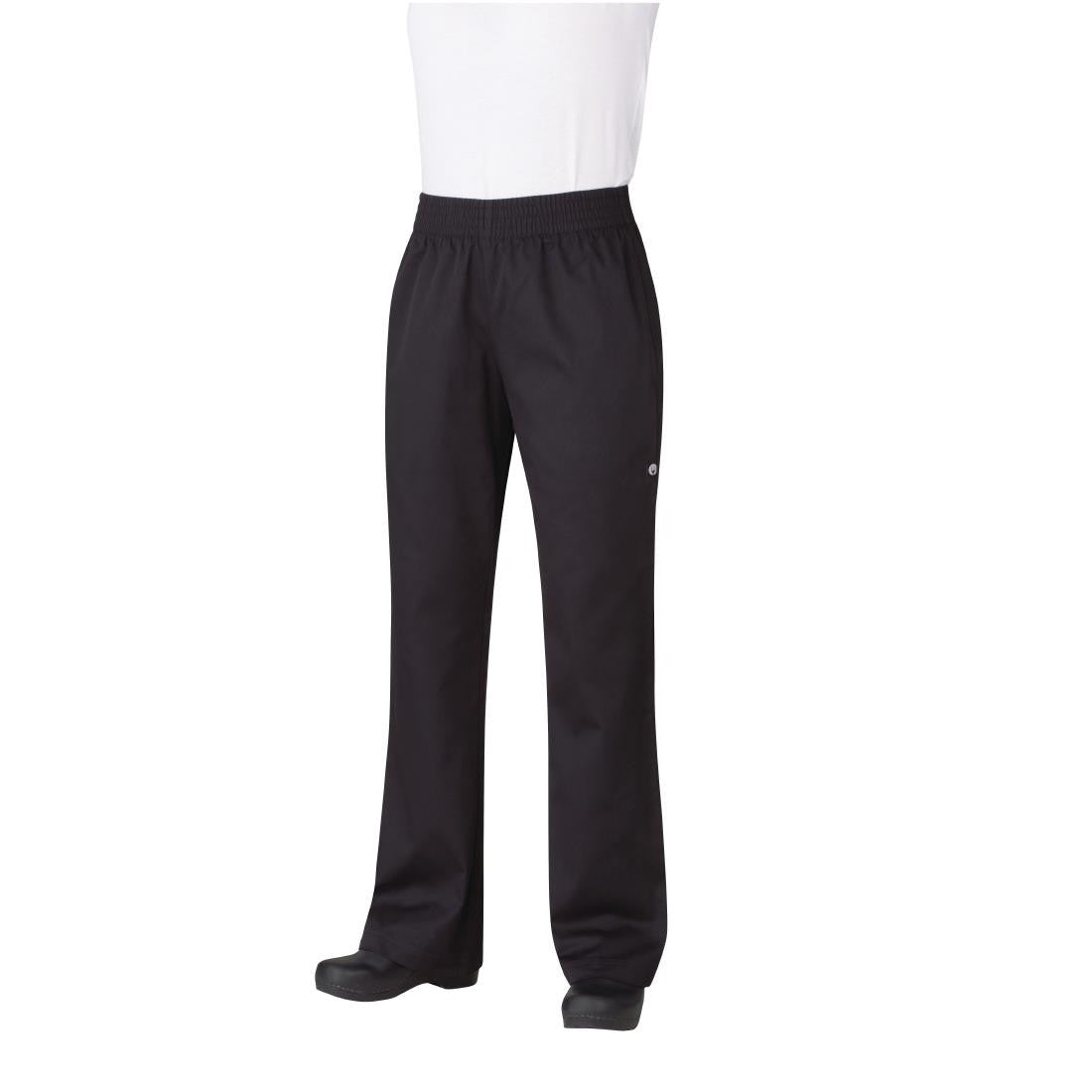 Chef Works Womens Basic Baggy Chefs Trousers Black L B223-L