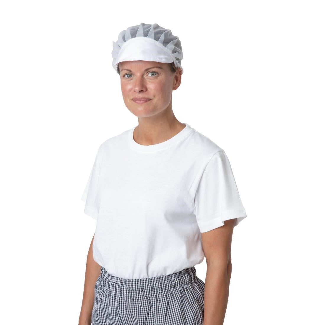 Whites Net Peaked Hat White B226