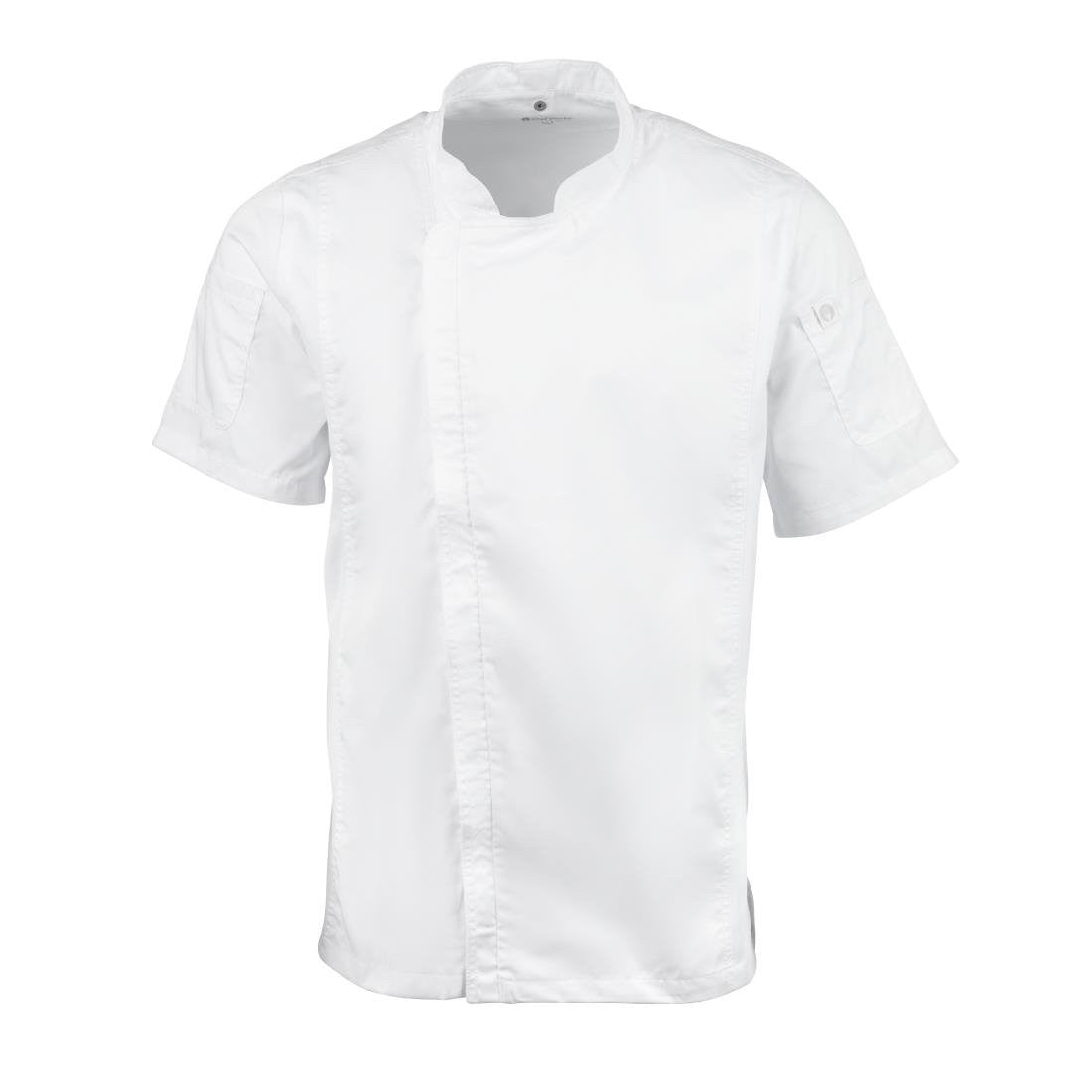 Chef Works Springfield Zipper Mens Chefs Jacket White XL B471-XL