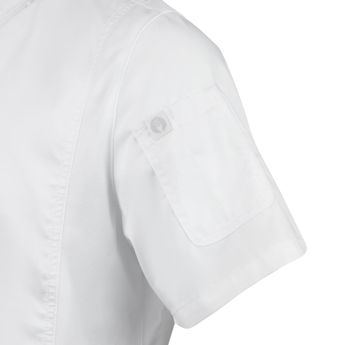 Chef Works Springfield Zipper Mens Chefs Jacket White XL B471-XL